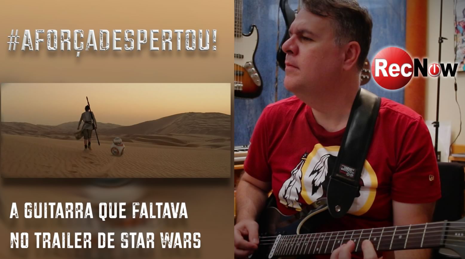 A força despertou! A guitarra que faltava no trailer de Star Wars.