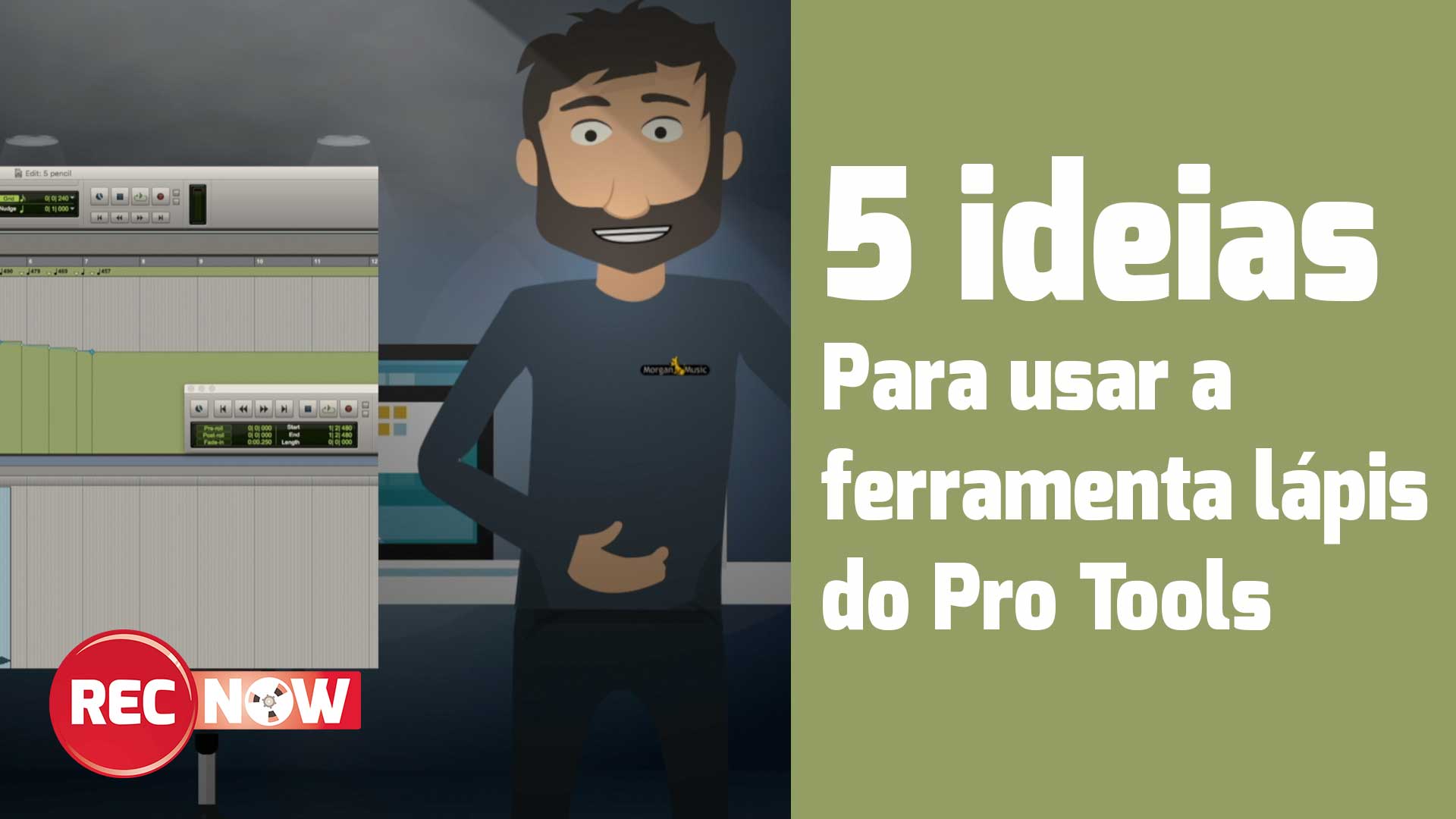 5 ideias para usar a ferramenta Pencil (lápis) do Pro Tools.